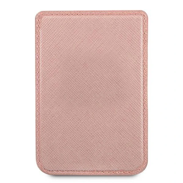 Магнітний гаманець Guess Saffiano Pink with MagSafe (GUWMSSASLPI)