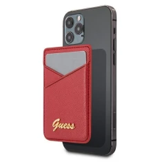 Магнітний гаманець Guess Saffiano Red with MagSafe(GUWMSSASLRE)