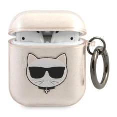 Чехол Karl Lagerfeld Glitter Choupette для AirPods Gold (KLA2UCHGD)