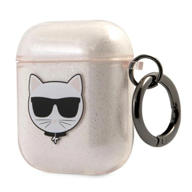 Чохол Karl Lagerfeld Glitter Choupette для AirPods Gold (KLA2UCHGD)