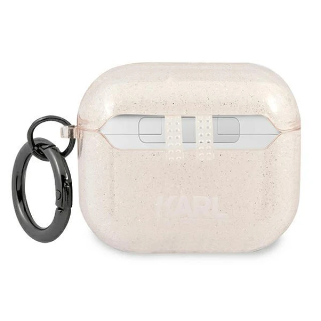 Чохол Karl Lagerfeld Glitter Choupette для AirPods 3 Gold (KLA3UCHGD)
