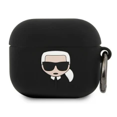 Чохол Karl Lagerfeld Silicone Iconic для AirPods 3 Black (KLACA3SILKHBK)