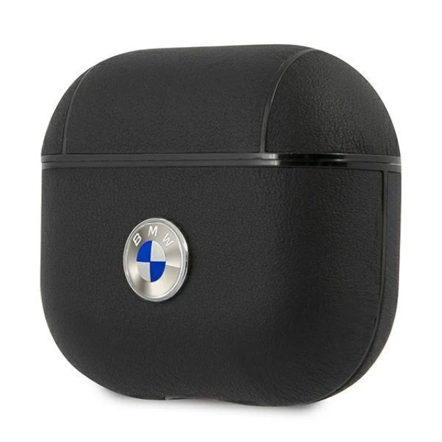 Чохол BMW для AirPods 3 Leather Silver Logo Black (BMA3SSLBK)