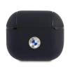 Чохол BMW для AirPods 3 Geniune Leather Silver Logo Navy (BMA3SSLNA)