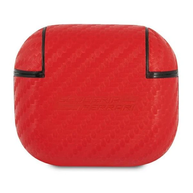 Чохол Ferrari для AirPods 3 On Track PU Carbon Red (FESA3CARE)