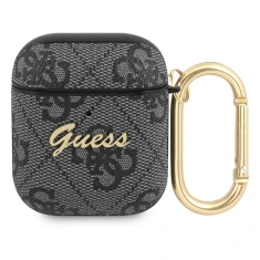 Чохол для навушників Guess 4G Script Metal Collection для AirPods Grey (GUA24GSMK)