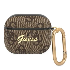 Чехол Guess 4G Script Metal Collection для AirPods 3 Brown (GUA34GSMW)