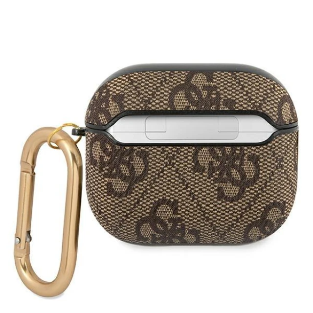 Чехол Guess 4G Script Metal Collection для AirPods 3 Brown (GUA34GSMW)