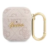 Чохол для навушників Guess 4G Script Metal Collection для AirPods Pink (GUA24GSMP)