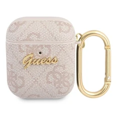 Чохол для навушників Guess 4G Script Metal Collection для AirPods Pink (GUA24GSMP)