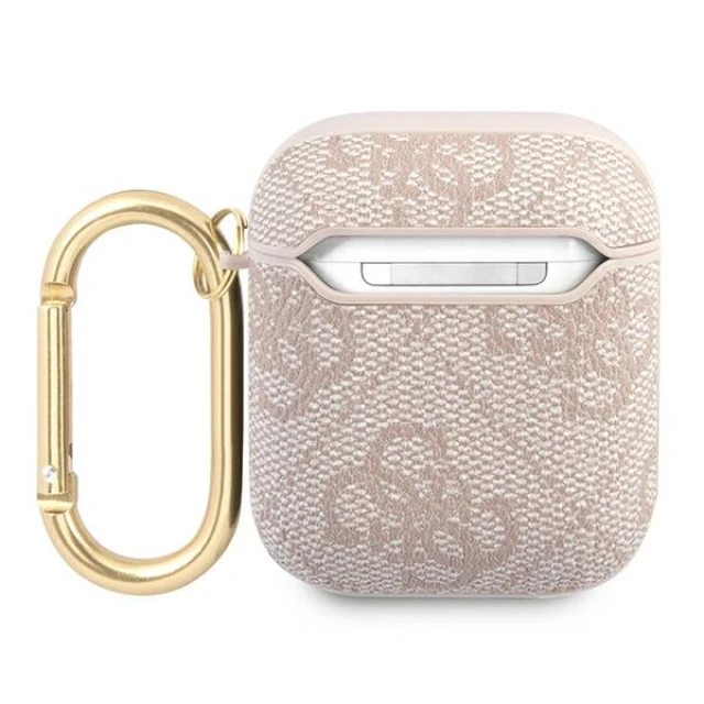 Чохол для навушників Guess 4G Script Metal Collection для AirPods Pink (GUA24GSMP)