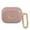 Чохол Guess Saffiano Script Metal Collection для AirPods Pro Pink (GUAPSASMP)
