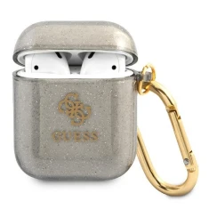 Чехол Guess Glitter Collection для AirPods 2/1 Black (GUA2UCG4GK)
