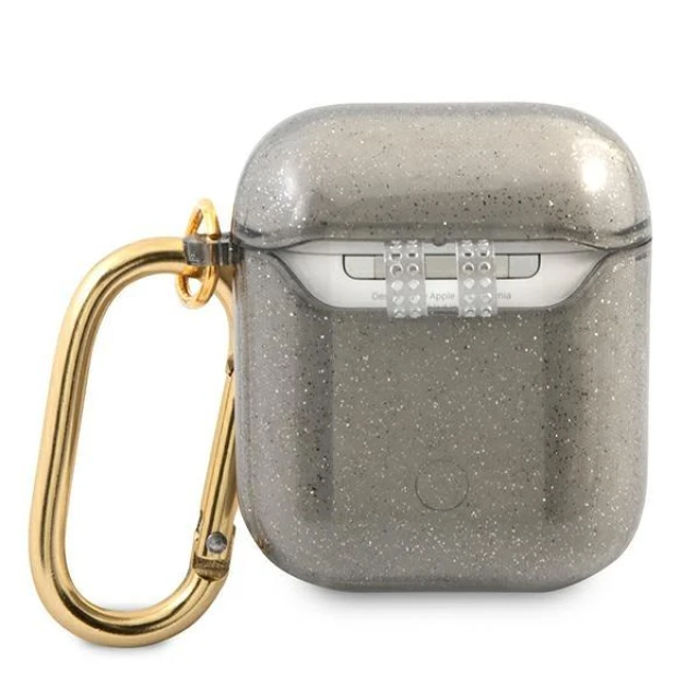 Чохол Guess Glitter Collection для AirPods 2/1 Black (GUA2UCG4GK)