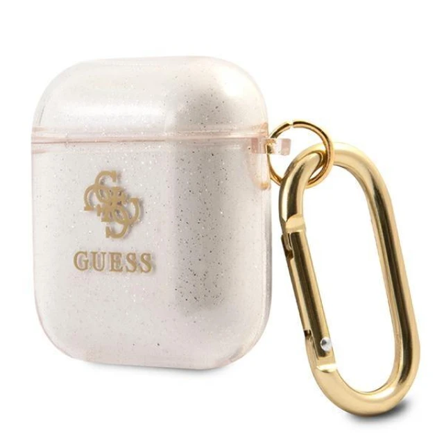 Чохол Guess Glitter для AirPods 2/1 Gold (GUA2UCG4GD)
