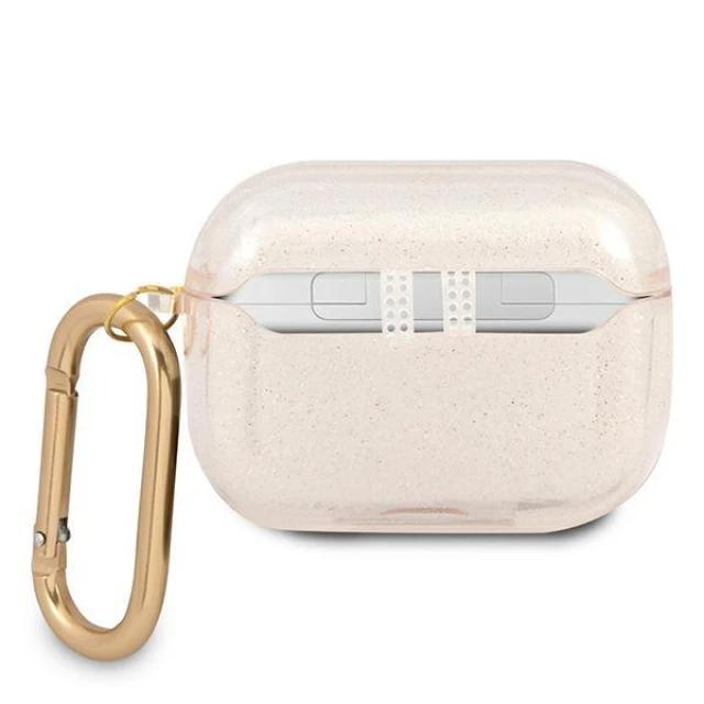 Чехол Guess Glitter Collection для AirPods Pro Gold (GUAPUCG4GD)