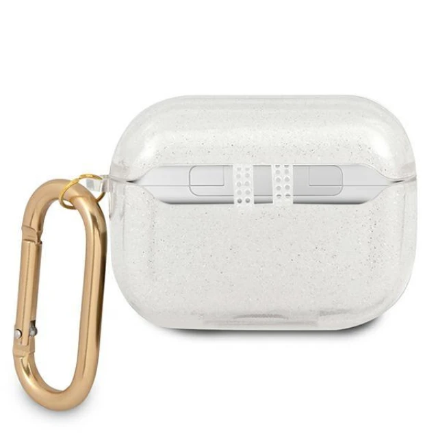 Чохол Guess Glitter Collection для AirPods Pro Transparent (GUAPUCG4GT)