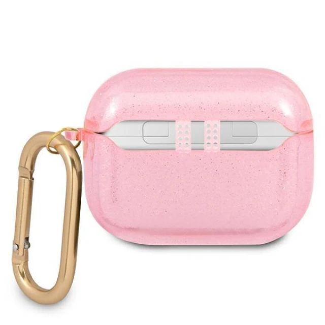 Чохол Guess Glitter Collection для AirPods Pro Pink (GUAPUCG4GP)