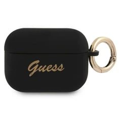 Чехол Guess Silicone Vintage Script для AirPods Pro Black (GUAPSSSK)