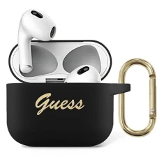 Чехол Guess Silicone Vintage Script для AirPods 3 Black (GUA3SSSK)
