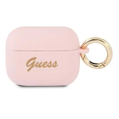 Чехол Guess Silicone Vintage Script для AirPods Pro Pink (GUAPSSSI)