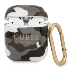 Чехол Guess Camo Collection для AirPods 2/1 Black (GUA2UCAMG)