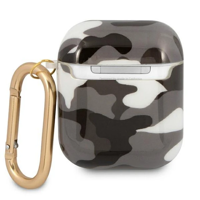 Чохол Guess Camo Collection для AirPods 2/1 Black (GUA2UCAMG)