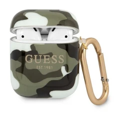 Чехол Guess Camo Collection для AirPods 2/1 Green (GUA2UCAMA)
