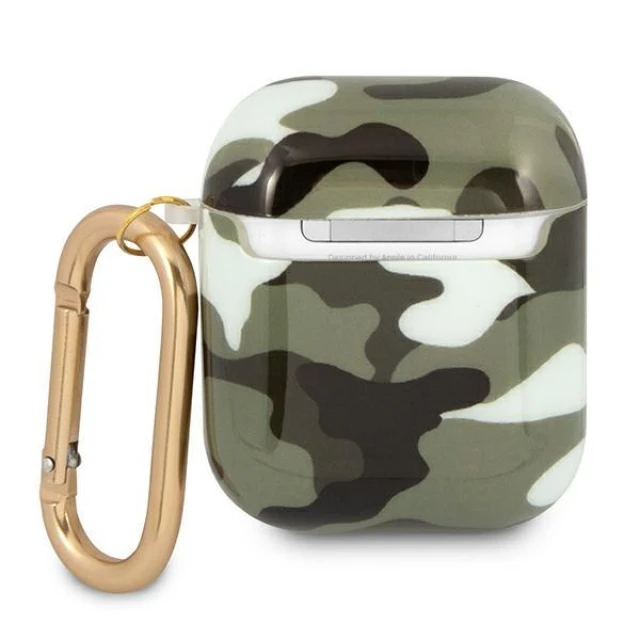 Чохол Guess Camo Collection для AirPods 2/1 Green (GUA2UCAMA)