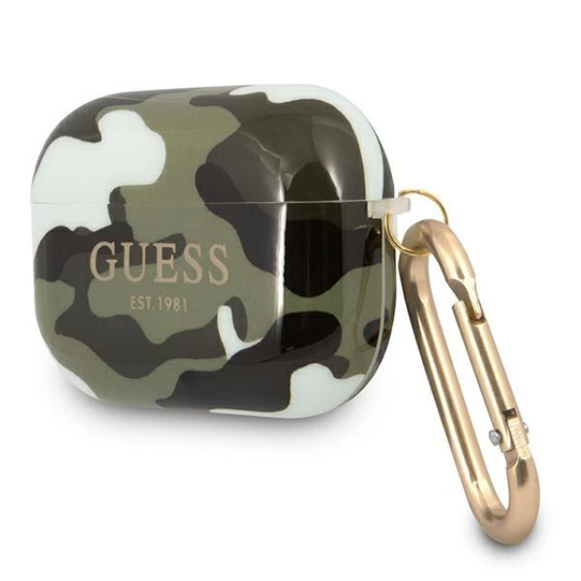 Чохол Guess Camo Collection для AirPods Pro Green (GUAPUCAMA)