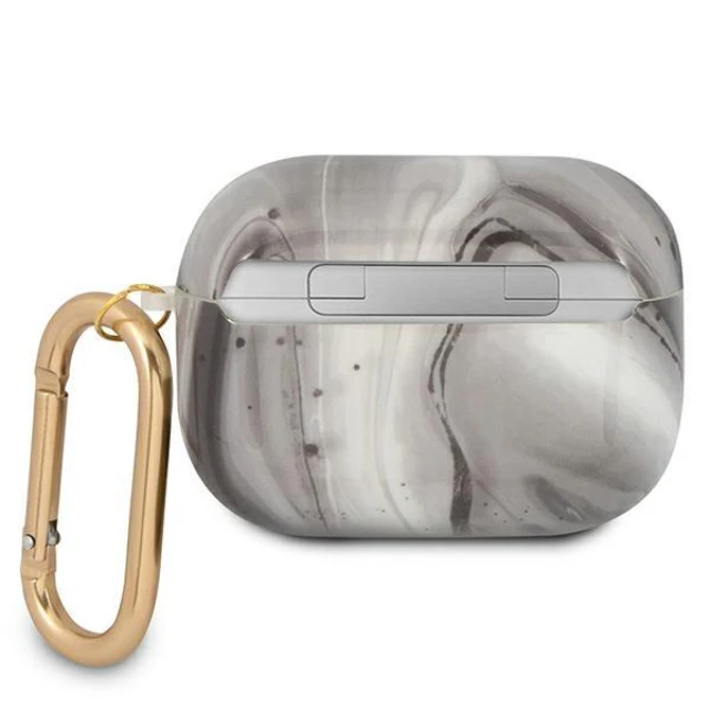 Чохол Guess Marble Collection для AirPods Pro Black (GUAPUNMK)