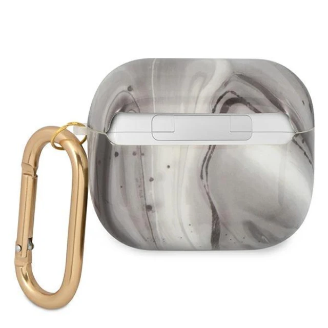 Чохол Guess Marble Collection для AirPods 3 Black (GUA3UNMK)