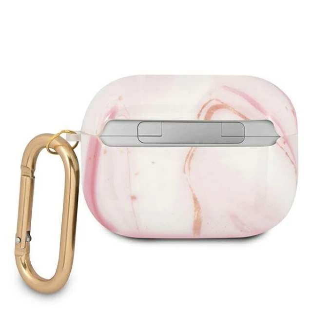 Чохол Guess Marble для AirPods Pro Pink (GUAPUNMP)