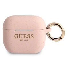 Чехол Guess Silicone Glitter для AirPods 3 Pink (GUA3SGGEP)