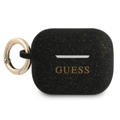 Чехол Guess Silicone Glitter для AirPods Pro Black (GUAPSGGEK)