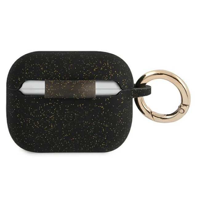 Чохол Guess Silicone Glitter для AirPods Pro Black (GUAPSGGEK)