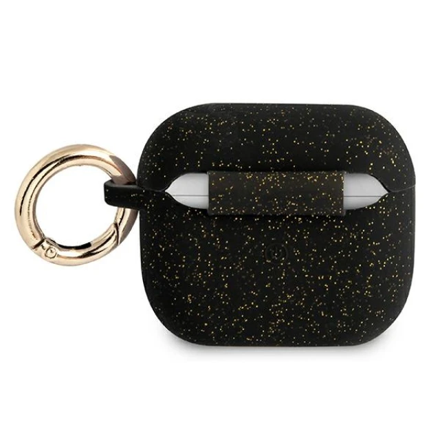 Чохол для навушників Guess Silicone Glitter для AirPods 3 Black (GUA3SGGEK)