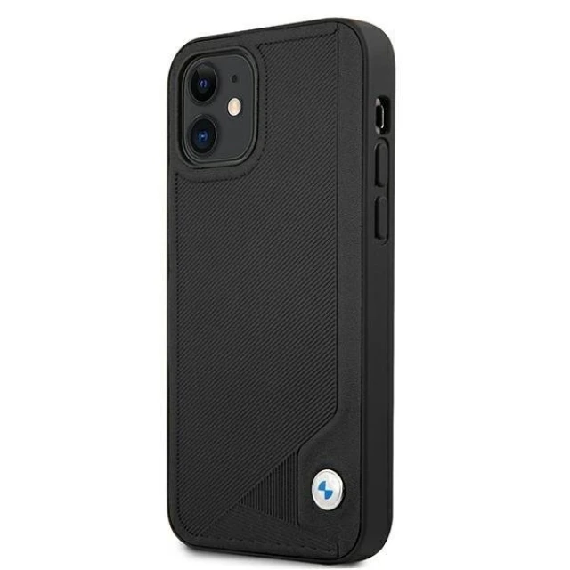 Чехол BMW для iPhone 12 mini Leather Deboss Black (BMHCP12SRCDPK)