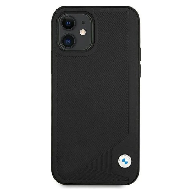 Чехол BMW для iPhone 12 mini Leather Deboss Black (BMHCP12SRCDPK)