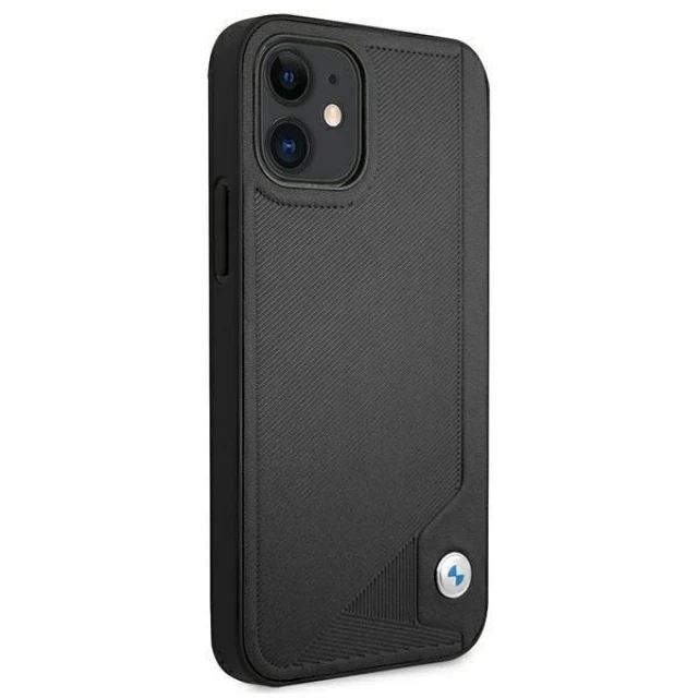 Чехол BMW для iPhone 12 mini Leather Deboss Black (BMHCP12SRCDPK)