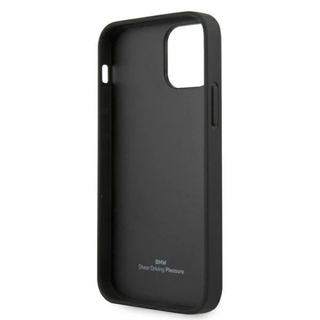 Чехол BMW для iPhone 12 mini Leather Deboss Black (BMHCP12SRCDPK)