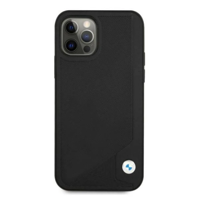 Чохол BMW для iPhone 12 | 12 Pro Leather Deboss Black (BMHCP12MRCDPK)