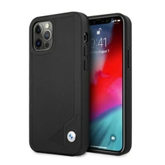 Чохол BMW для iPhone 12 Pro Max Leather Deboss Black (BMHCP12LRCDPK)