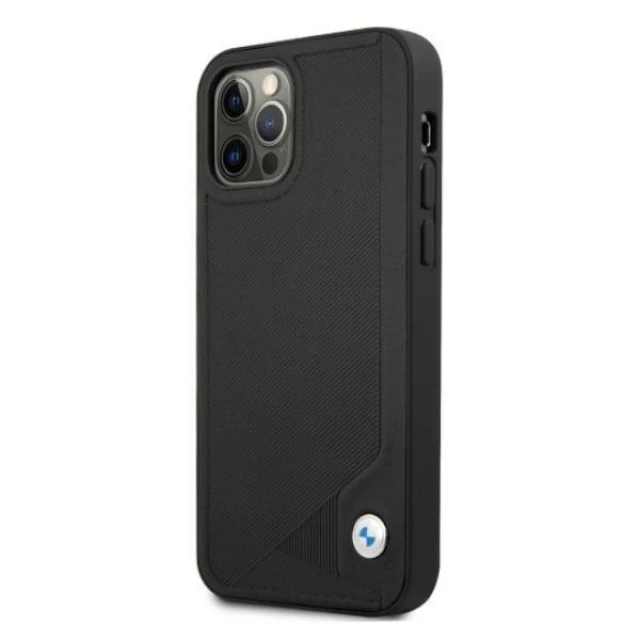 Чохол BMW для iPhone 12 Pro Max Leather Deboss Black (BMHCP12LRCDPK)