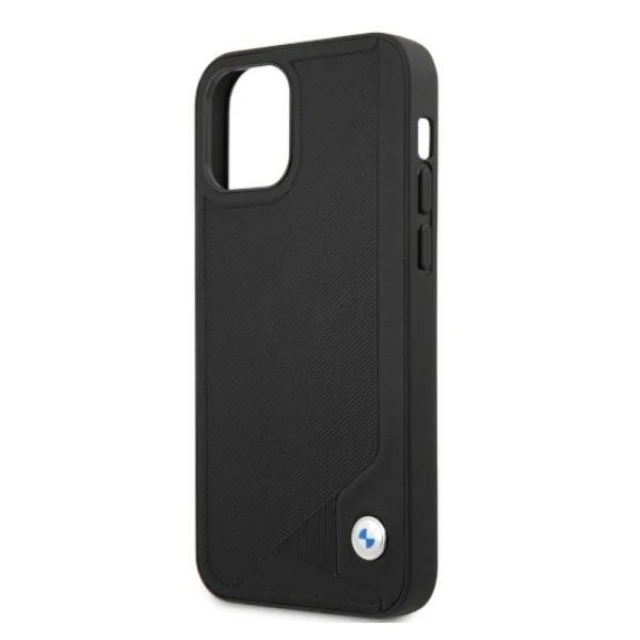Чохол BMW для iPhone 12 Pro Max Leather Deboss Black (BMHCP12LRCDPK)