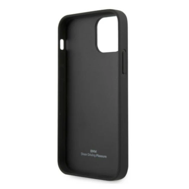 Чохол BMW для iPhone 12 Pro Max Leather Deboss Black (BMHCP12LRCDPK)