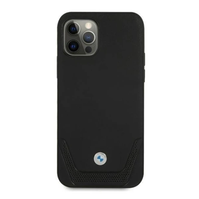 Чохол BMW для iPhone 12 Pro Max Leather Curve Perforate Red (BMHCP12LRSWPK)
