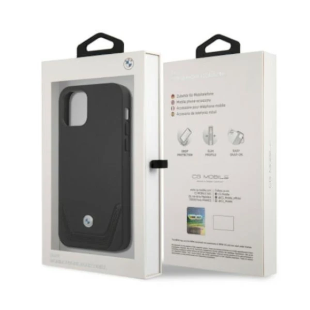 Чохол BMW для iPhone 12 Pro Max Leather Curve Perforate Red (BMHCP12LRSWPK)