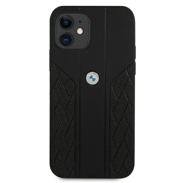 Чехол BMW для iPhone 12 mini Leather Curve Perforate Black (BMHCP12SRSPPK)