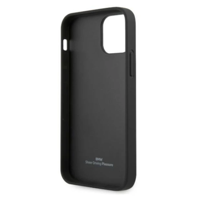 Чохол BMW для iPhone 12 | 12 Pro Leather Curve Perforate Black (BMHCP12MRSPPK)